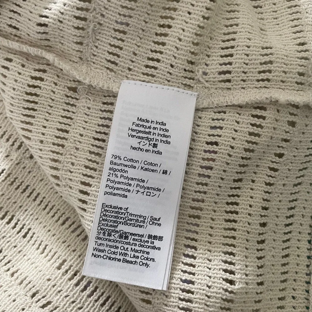 NWT!! J. CREW Crochet Shirt Shimmery Sequins Knit Party Glam Preppy X-Small‎